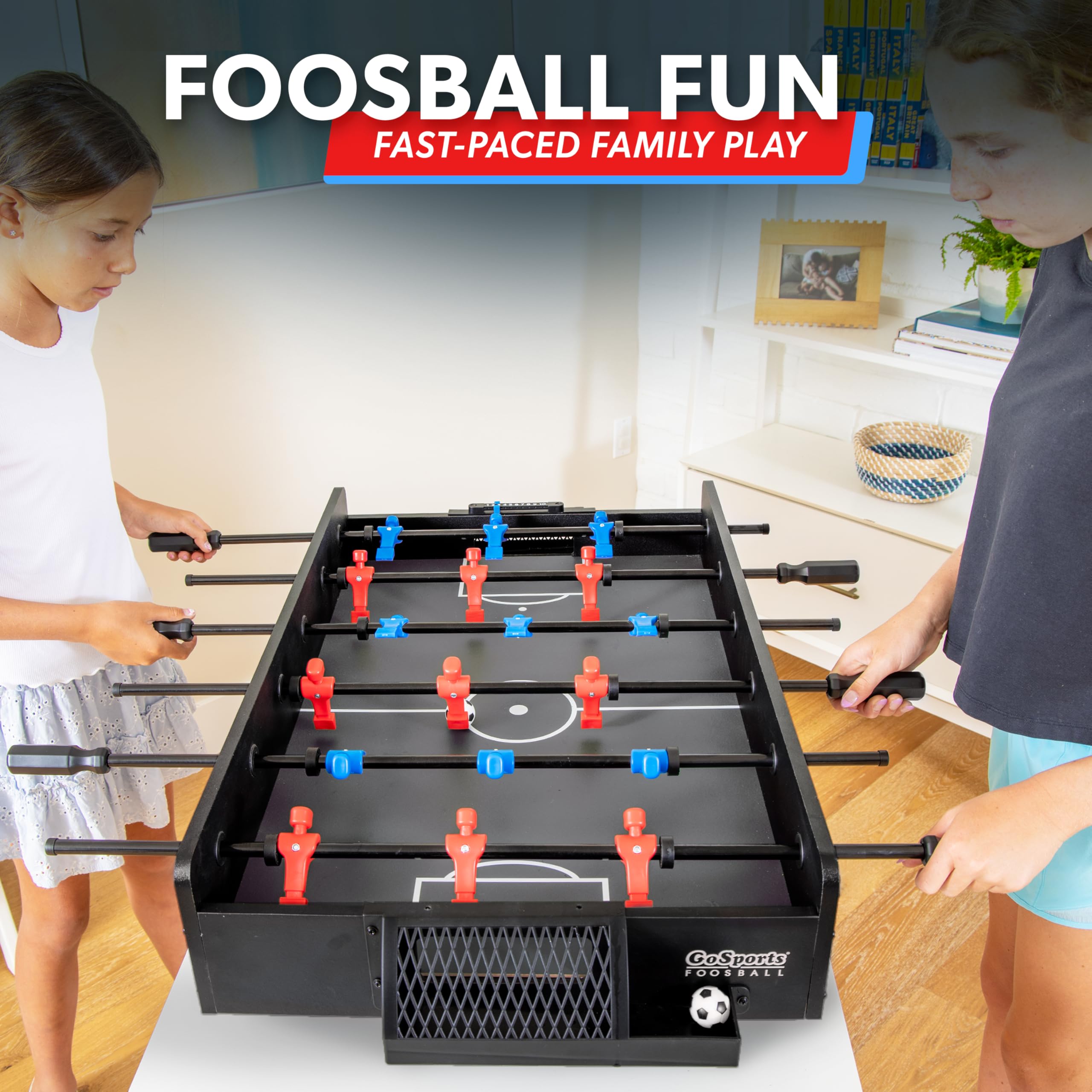 Amazon.com : GoSports 32 Inch Tabletop Foosball Game Set - Mini